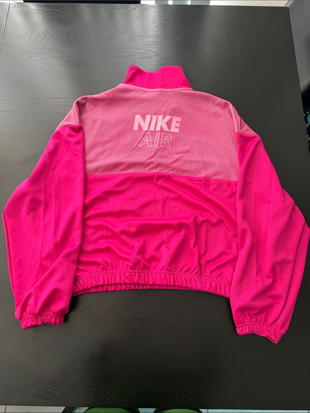 Nike - Pink Half-Zip Cropped Pullover - Picture 3 of 3